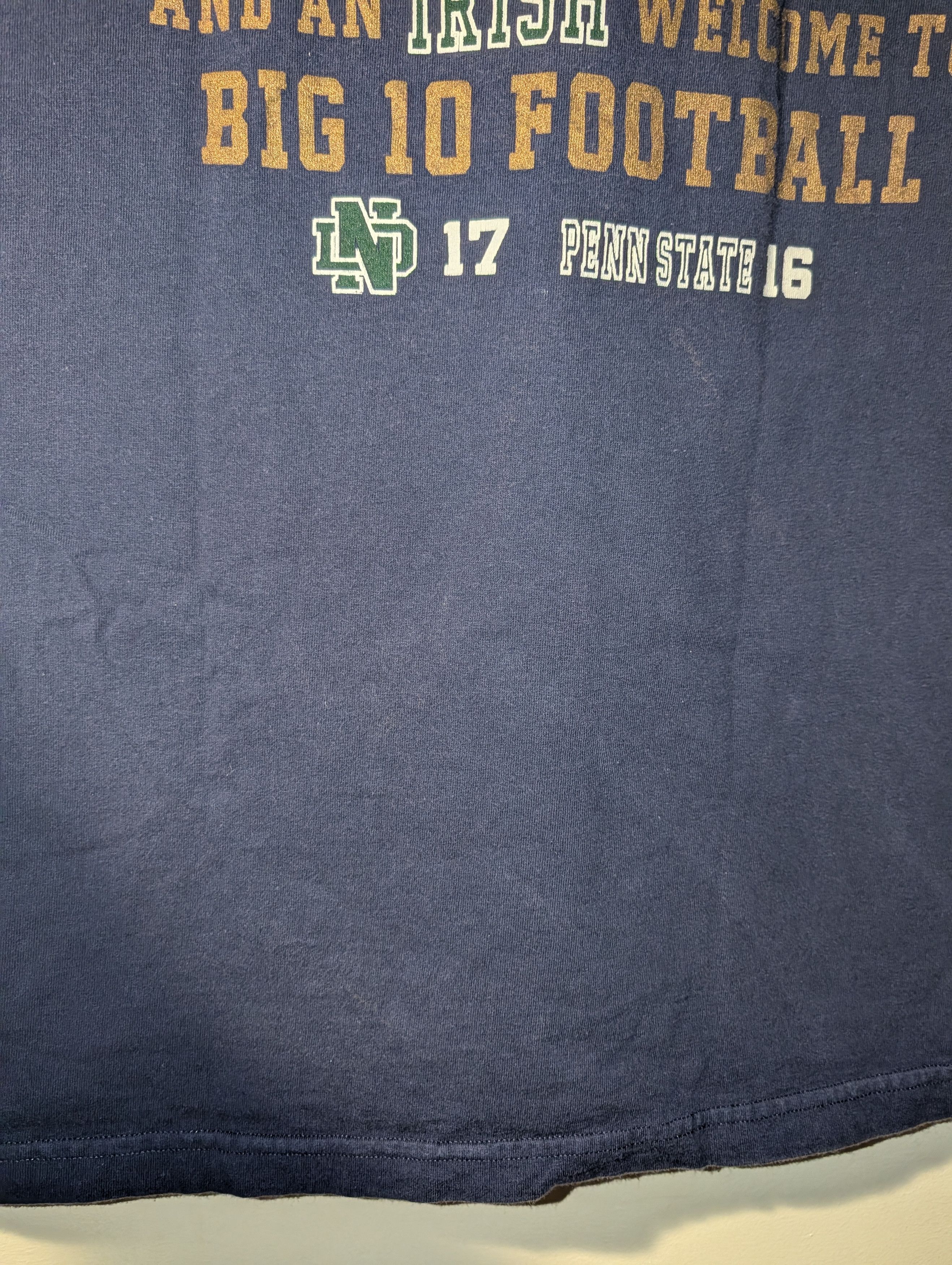 NCAA Vintage 92 Notre Dame Snow Bowl Shirt JanSport Penn State Size US XL / EU 56 / 4 - 11 Thumbnail