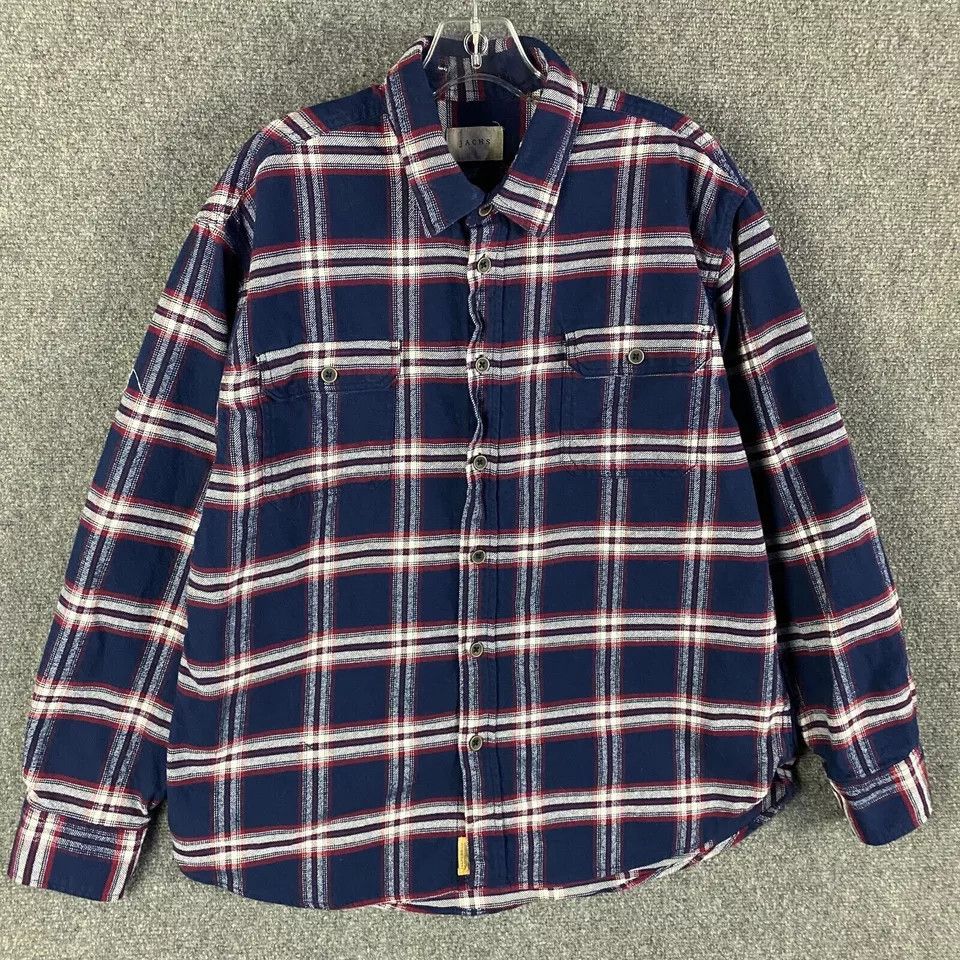 JACHS NY Jachs Flannel Shirt Men's XL Button Up Heavyweight Cotton Size US XL / EU 56 / 4 - 1 Thumbnail