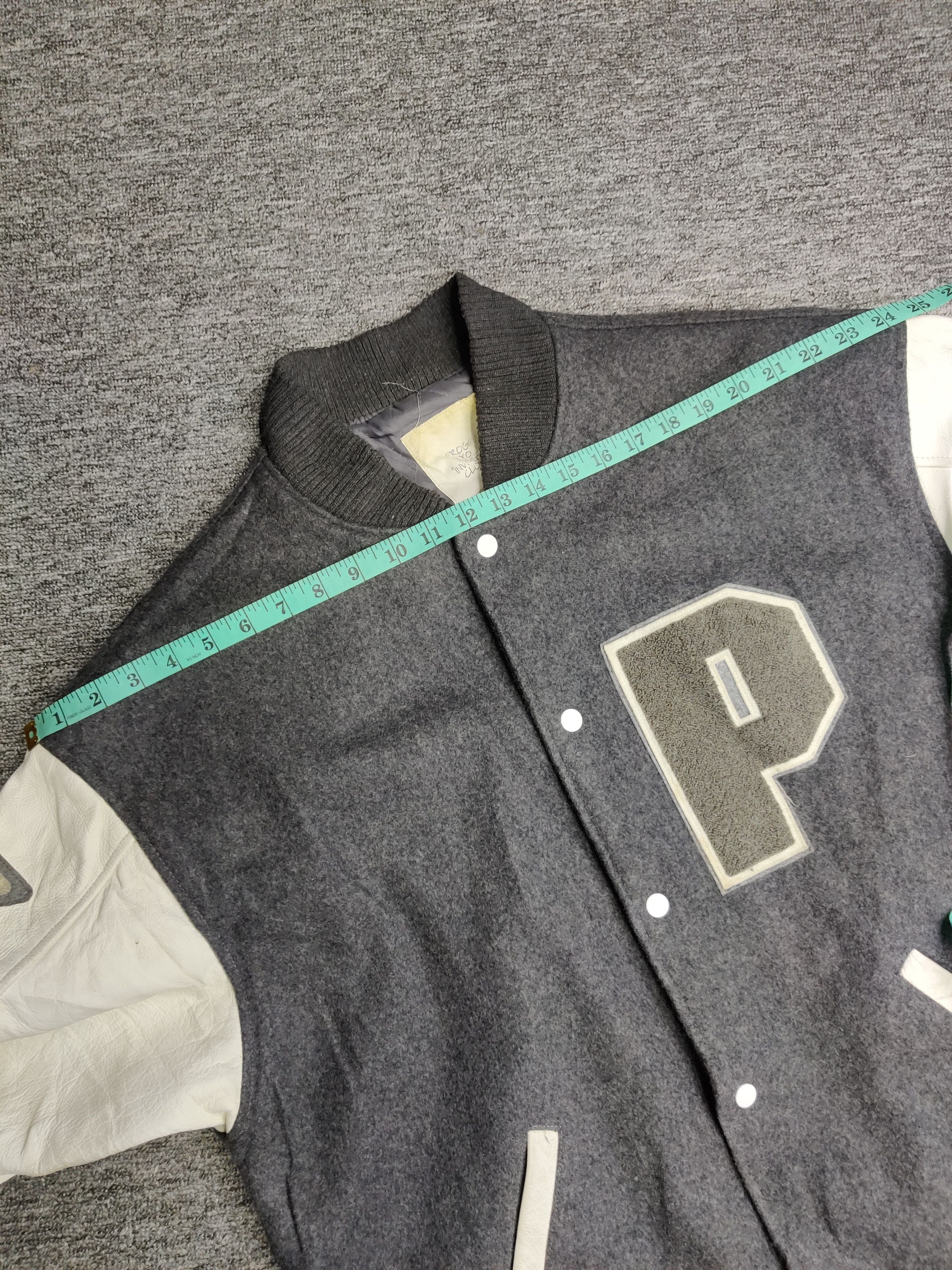 Japanese Brand Japanese Brand Program Wool Leather Varsity Jacket Size US XL / EU 56 / 4 - 16 Thumbnail