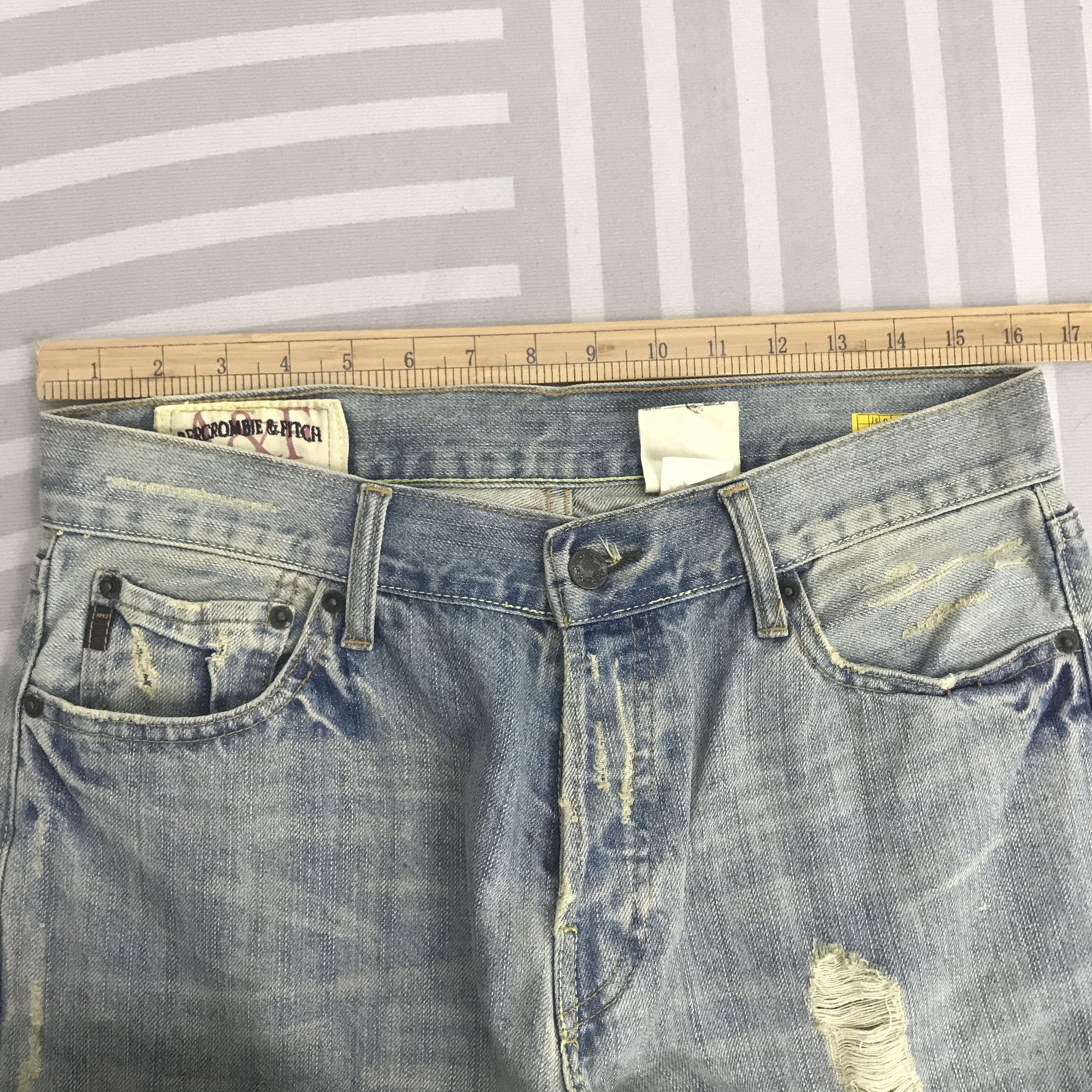 Abercrombie & Fitch × Japanese Brand × Vintage Baggy denim Abercrombie & Fitch Distressed Pants Size US 32 / EU 48 - 8 Thumbnail