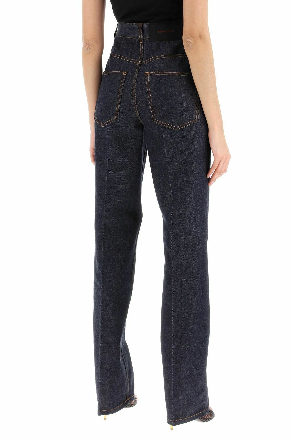 Salvatore Ferragamo o1y0426 Denim Pant in Blue Size 28" / US 6 / IT 42 - 3 Thumbnail