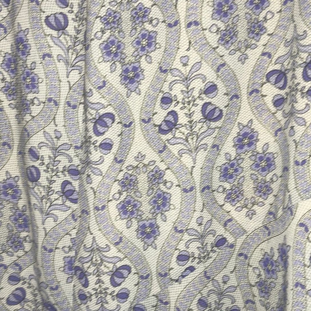 Oscar De La Renta VINTAGE Oscar de la Renta Womens Purple Floral Knee Length Skirt size 10 Size 32" / US 10 / IT 46 - 2 Thumbnail