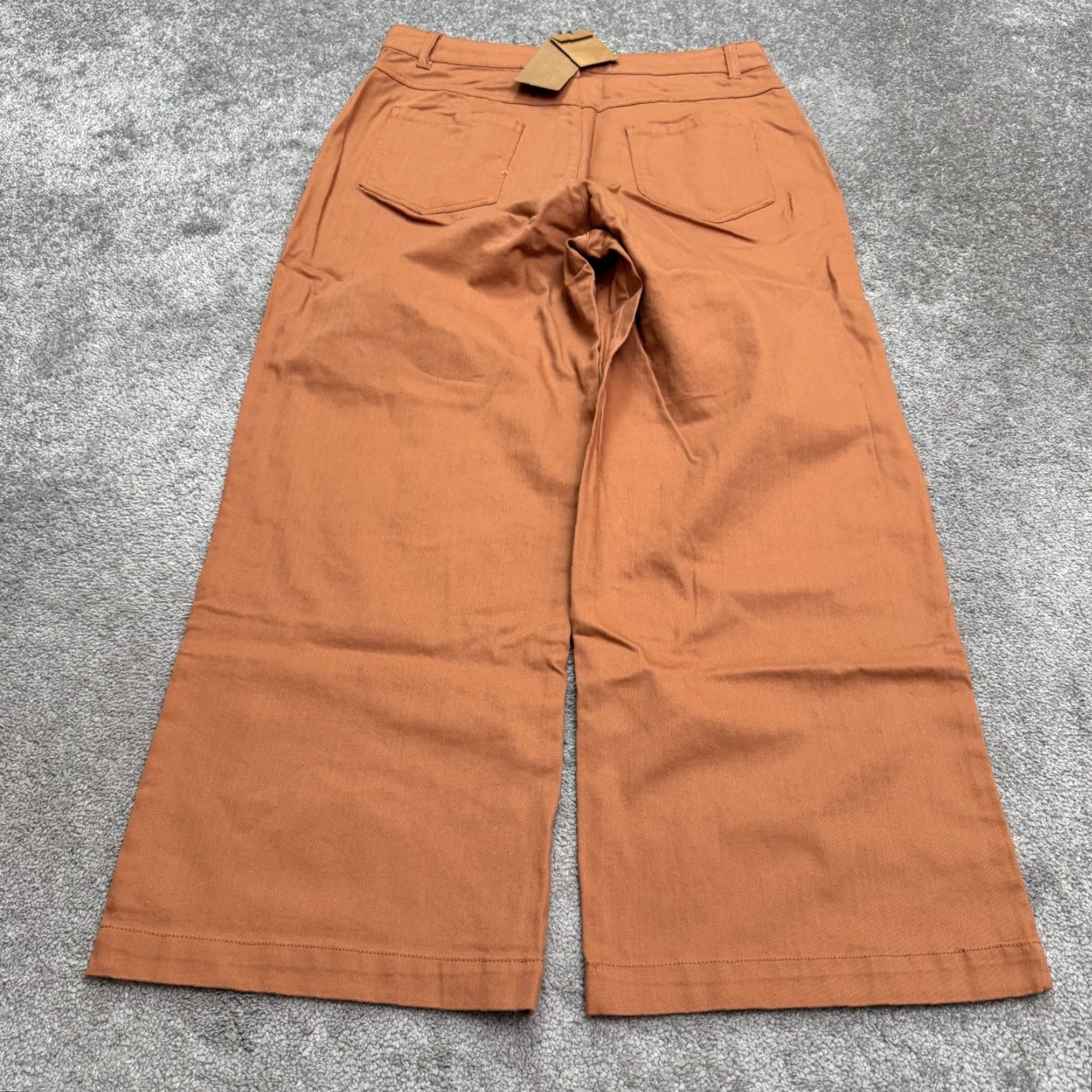 Vintage Princess Highway Celeste High Rise Wide Leg Jeans Womens 12 Regular Brown Dark Denim Stretch Streetwear Size 34" / US 12 / IT 48 - 2 Thumbnail