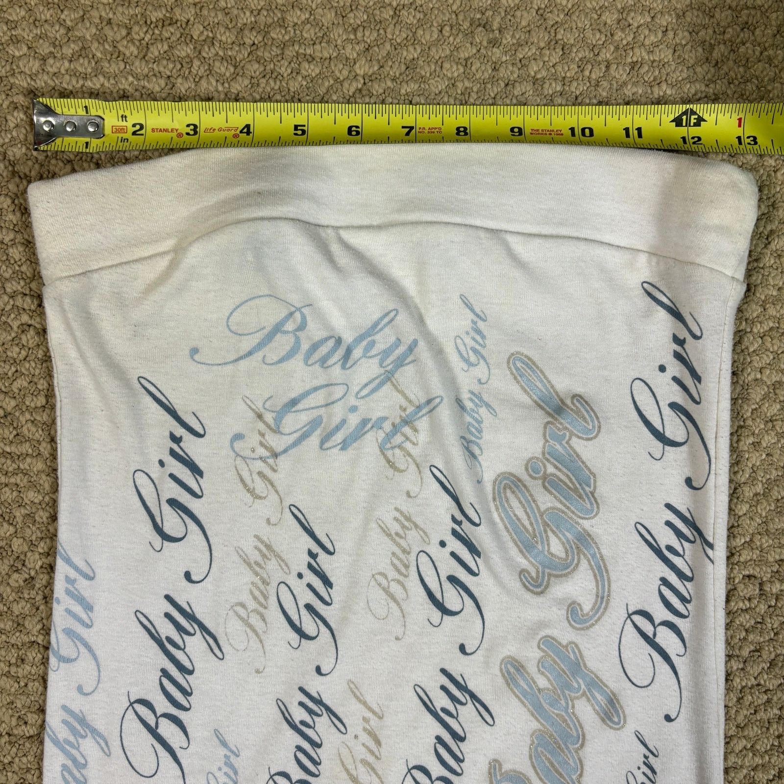 Miss Me vintage y2k 2000s Miss Thing USA “baby girl” blue white tube Size L / US 10 / IT 46 - 5 Thumbnail