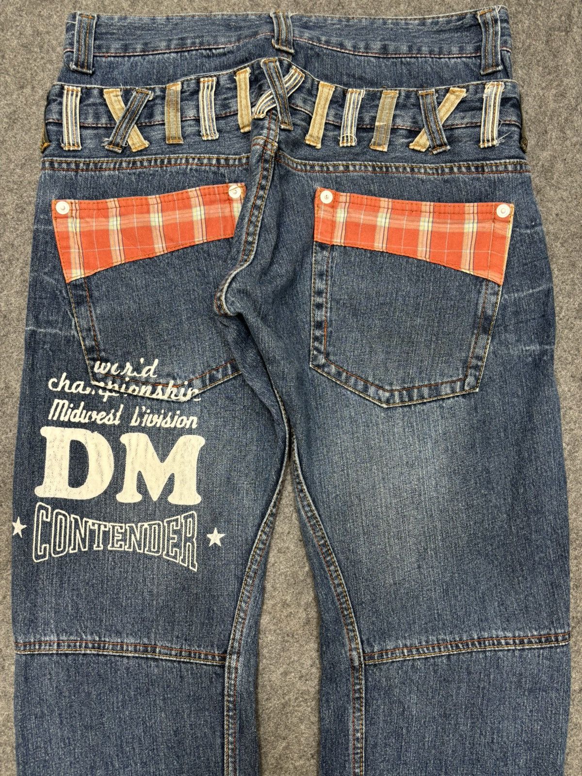 Japanese Brand 💥Double Waist💥Insane Dominate Twisted Leg Denim F653 Size US 32 / EU 48 - 16 Thumbnail