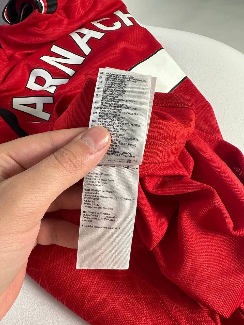 Adidas 2023 Soccer Jersey Manchester United Home Tee Garnacho#17 Size US S / EU 44-46 / 1 - 15 Thumbnail