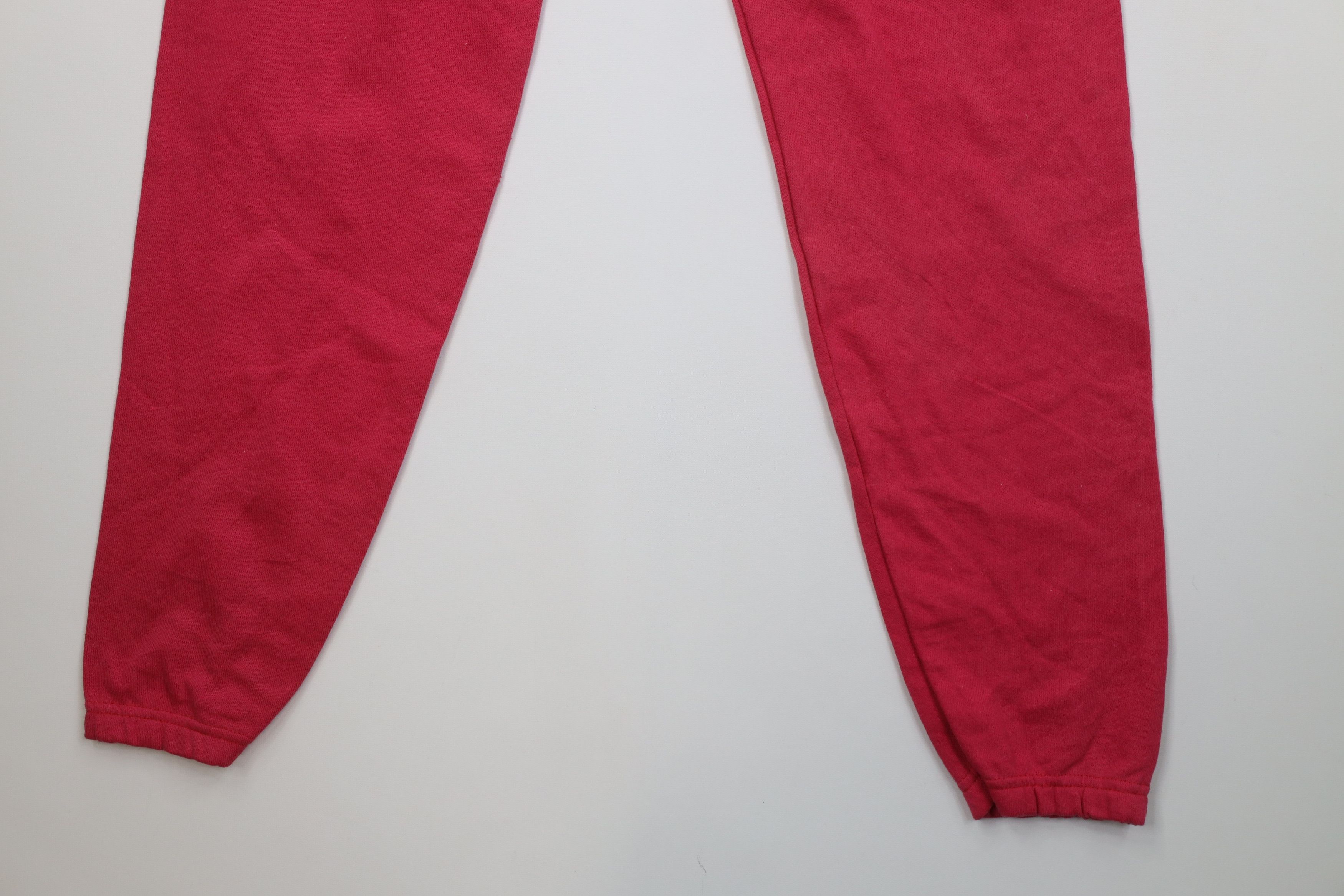Vintage Vintage 70s Streetwear Cuffed Sweatpants Joggers Pink USA Size 29" - 11 Thumbnail