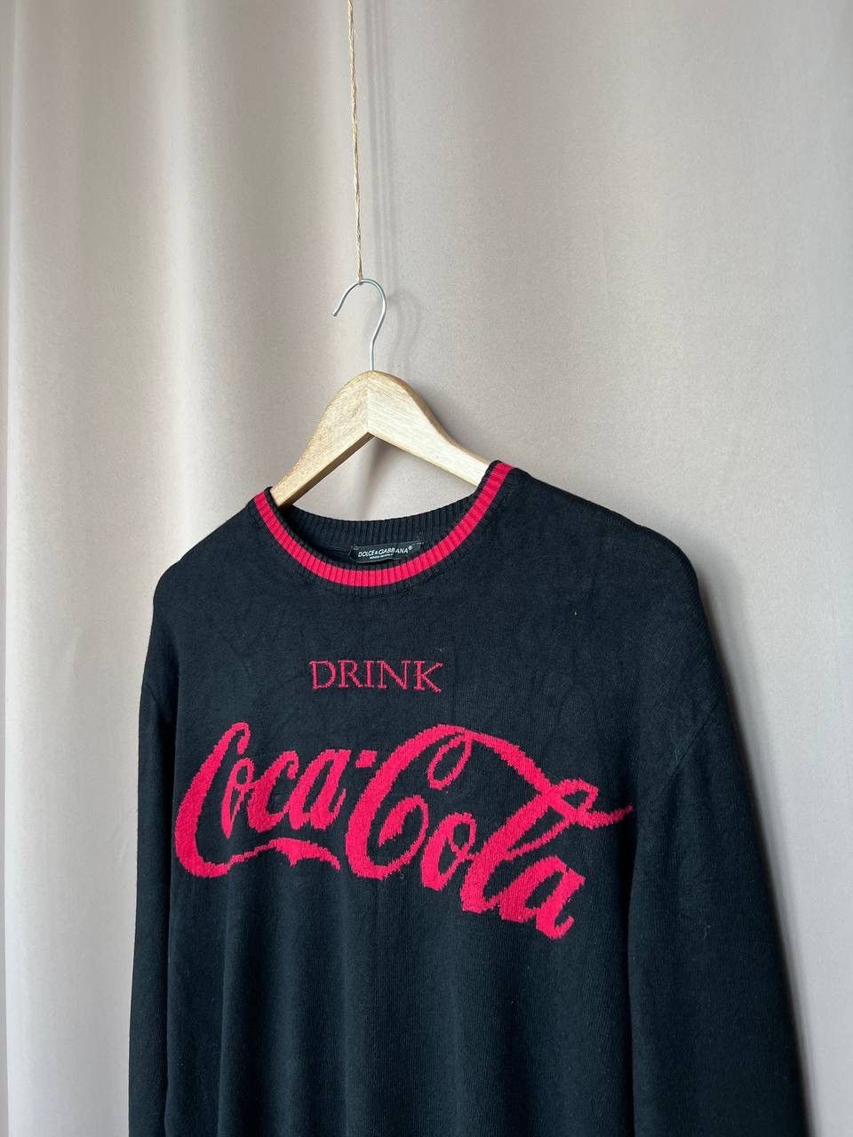 Dolce Gabbana Drink Coca Cola Wool Sweater Mens Size L/XL