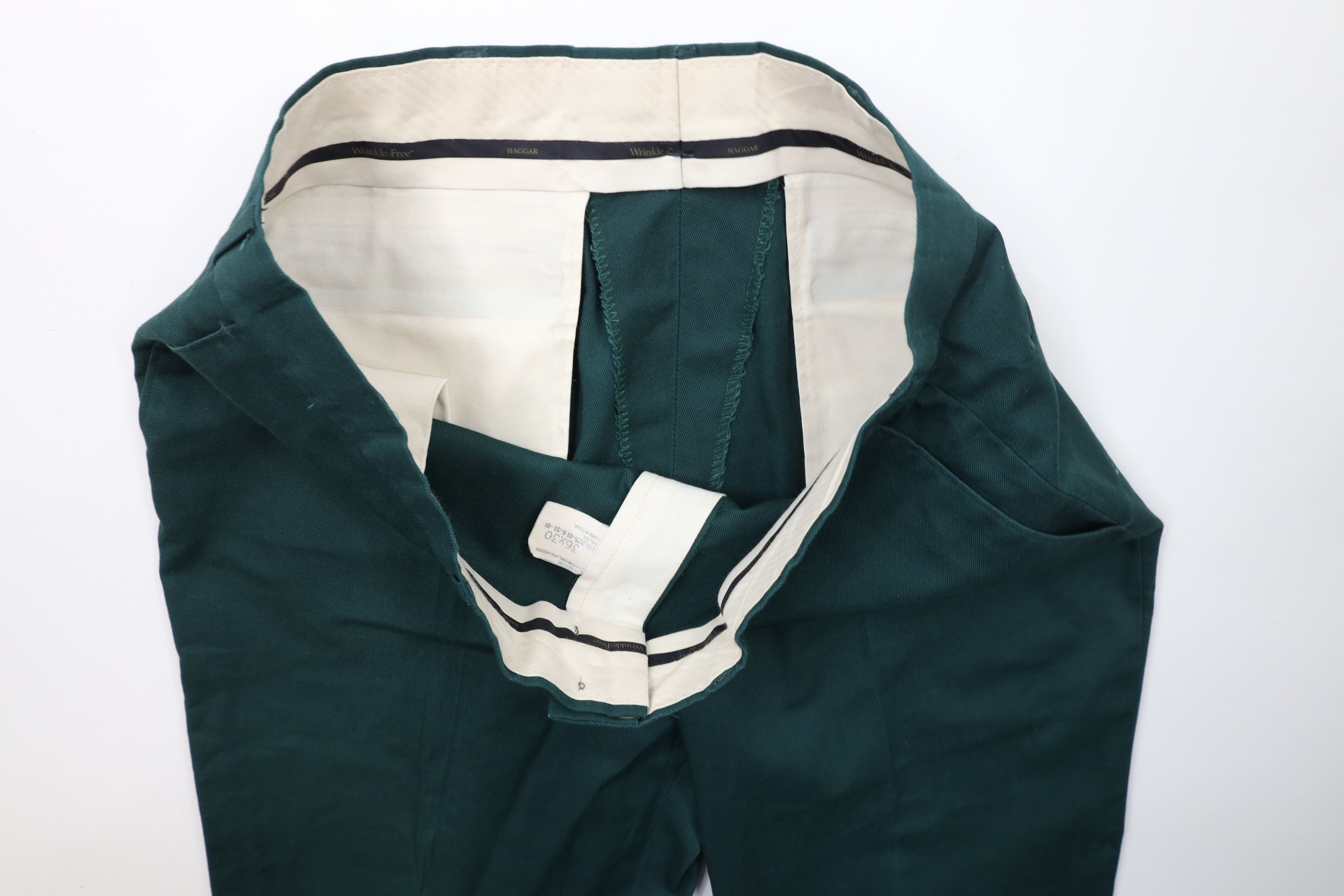 Vintage Vintage 90s Streetwear Knit Wide Leg Chino Pants Green USA Size US 36 / EU 52 - 7 Thumbnail