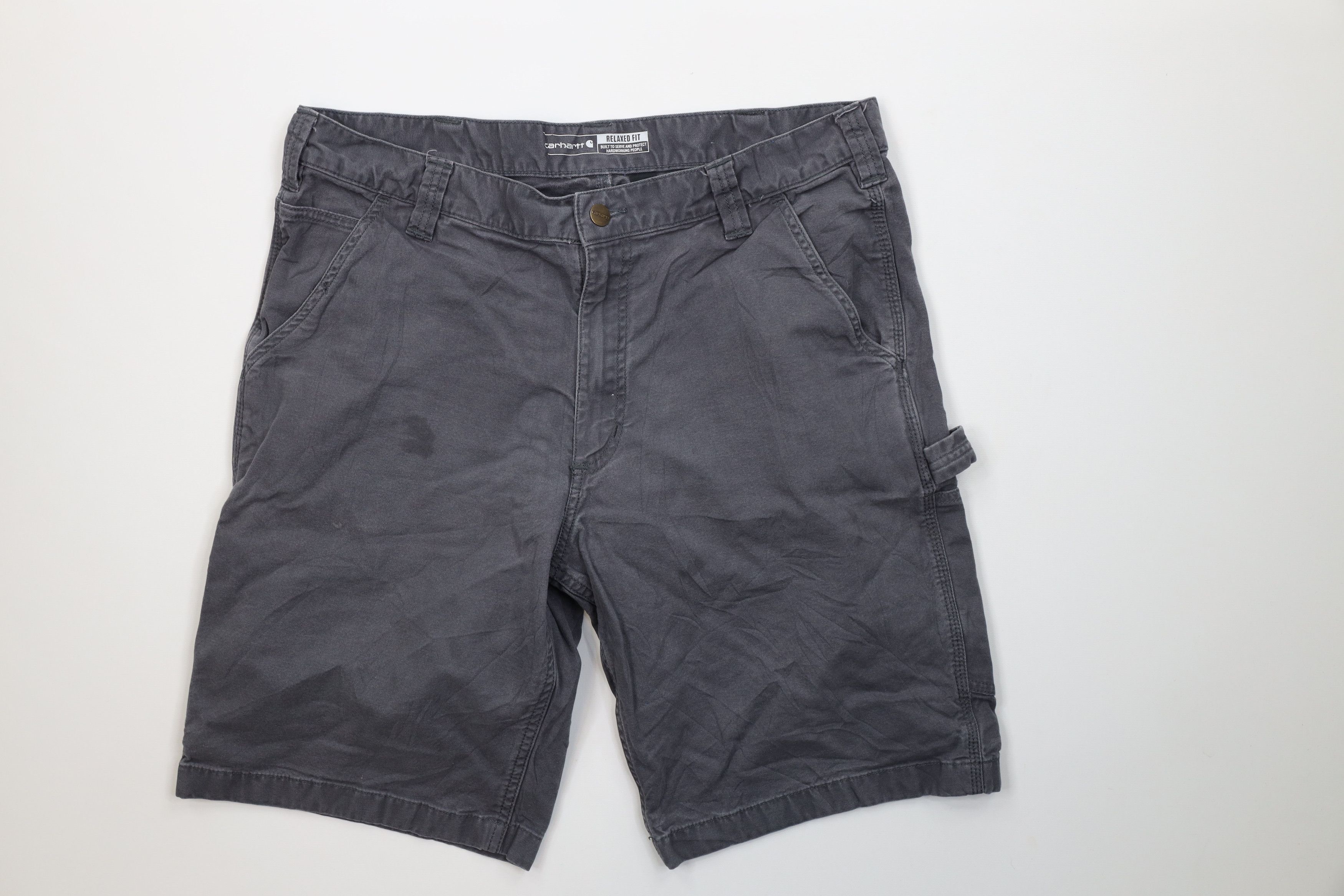 Carhartt Vintage Carhartt Spell Relaxed Fit Canvas Dungaree Shorts Size US 36 / EU 52 - 1 Thumbnail