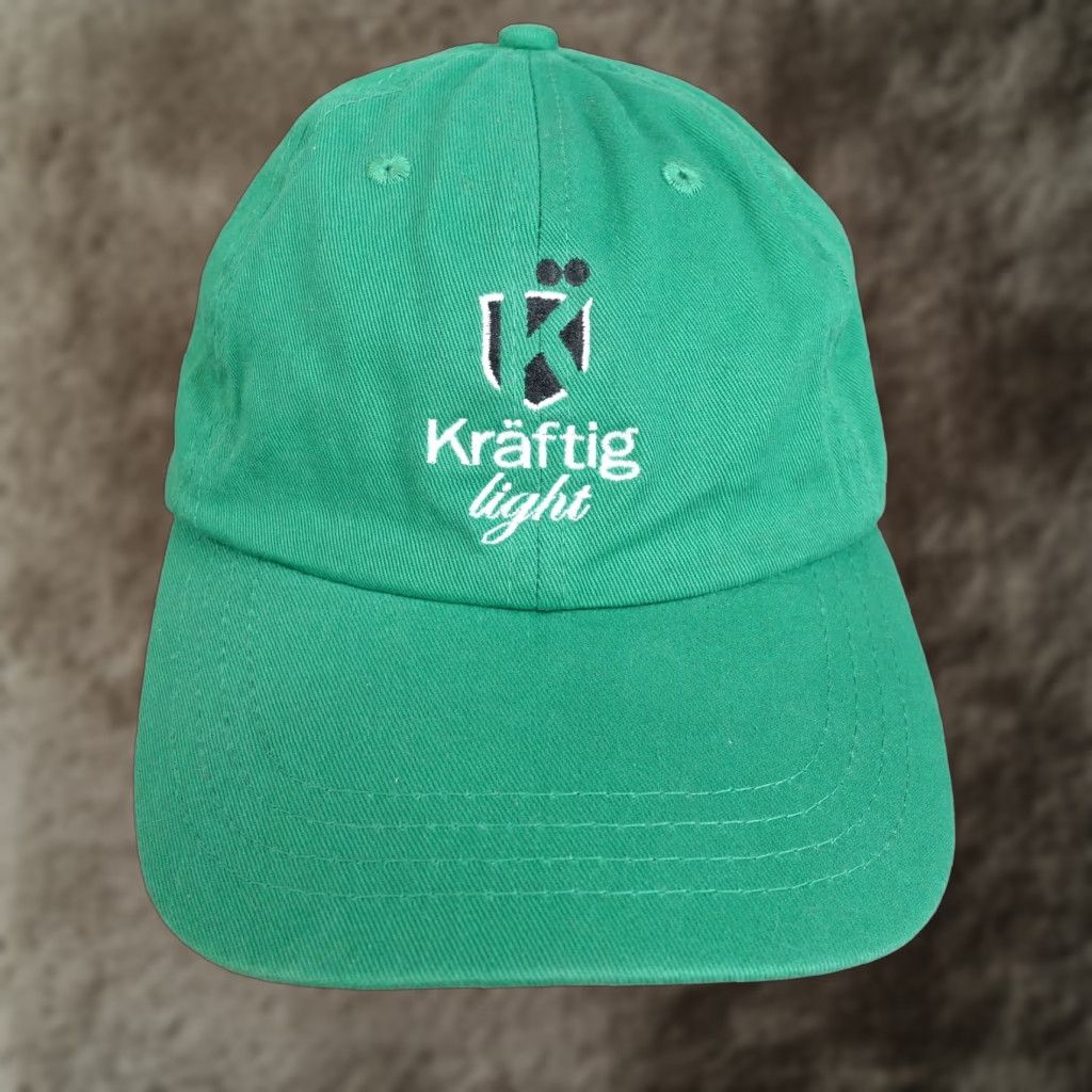Logo 7 KRAFTIG Green Baseball Hat Adult One Size Adjustable Strapback St Louis Beer Logo Unisex Size ONE SIZE - 1 Thumbnail