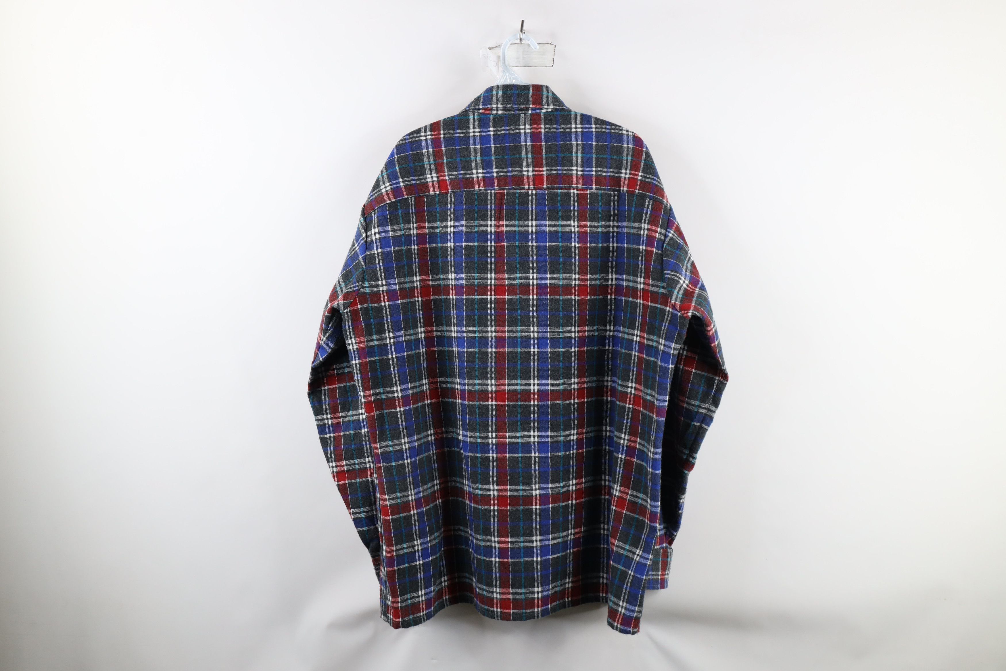 Vintage Vintage 70s Streetwear Pocket Collared Button Shirt Plaid Size US L / EU 52-54 / 3 - 8 Thumbnail