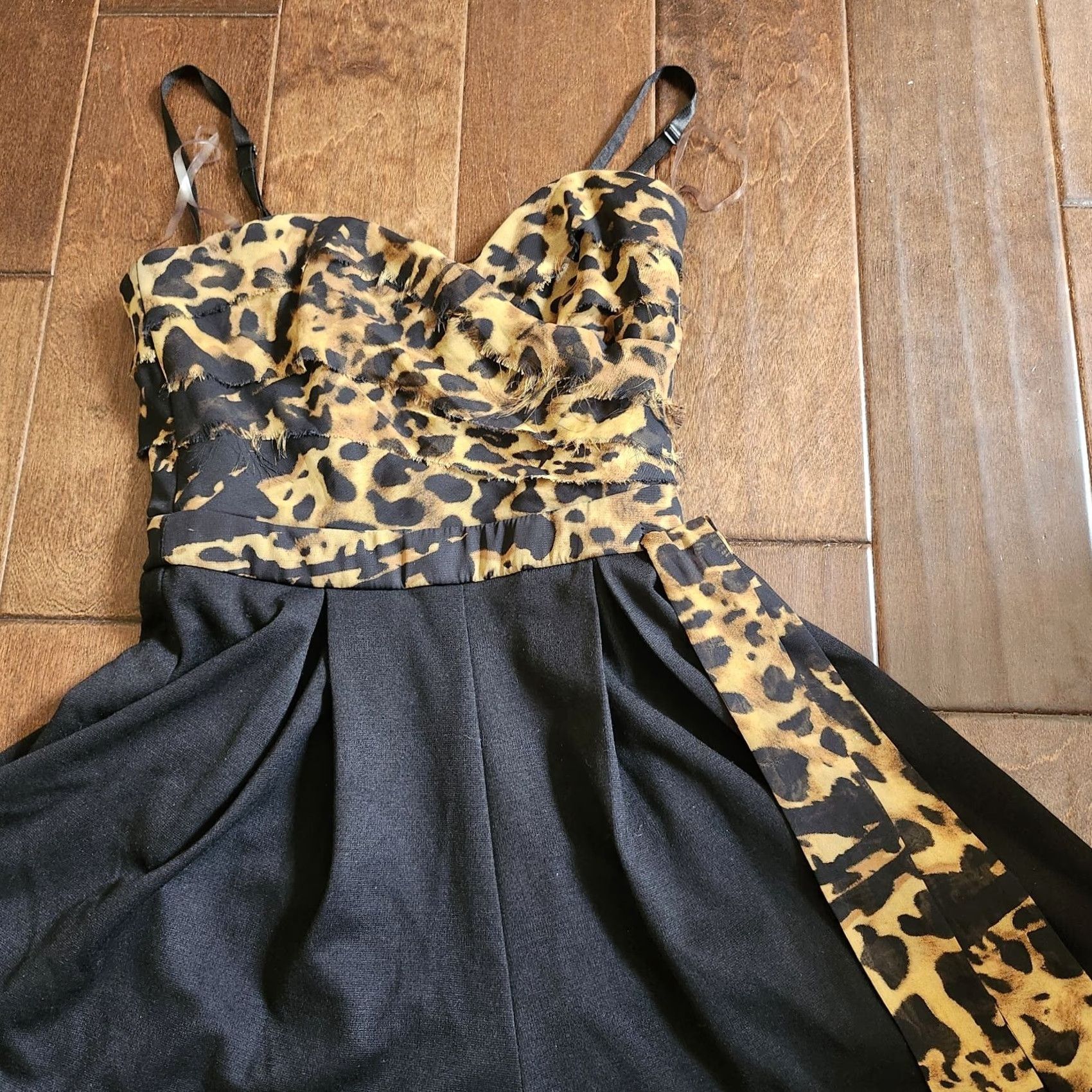 XOXO XOXO Romper - Leopard Print - Juniors - Sleeveless - Zip - Multicolor - 1/2 - One-Piece - Casual/Travel/Party - Teens Women s Womens Size 25" / US 0 / IT 36 - 5 Thumbnail