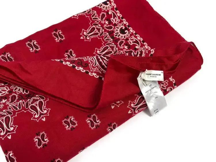 Saint Laurent Paris Saint Laurent Paris 14AW Bandana Scarf-2505 Size ONE SIZE - 3 Thumbnail