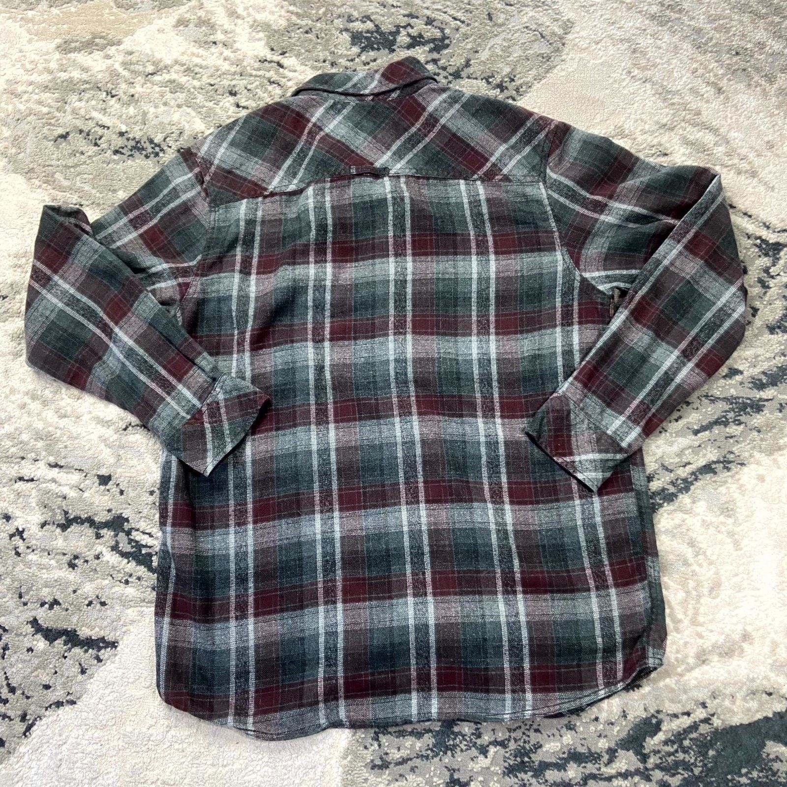 & Other Stories KLB II Flannel Shirt Men Large Multicolor Plaid Locker Loop Size US L / EU 52-54 / 3 - 7 Thumbnail