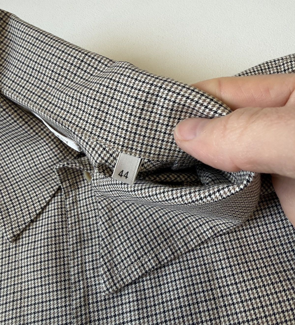 Our Legacy ‘Chefs Check’ Houndstooth Patterned Over Shirt Size US S / EU 44-46 / 1 - 7 Thumbnail
