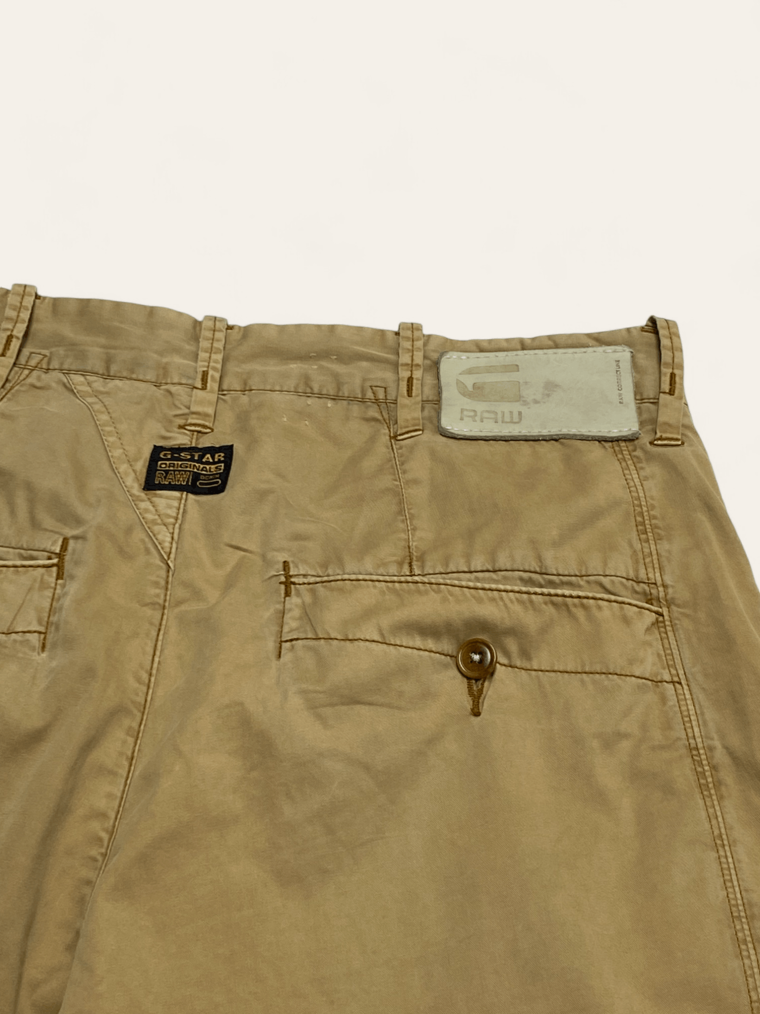 G-Star Vintage G STAR RAW Beige Pants Faded Y2k Size US 34 / EU 50 - 12 Thumbnail