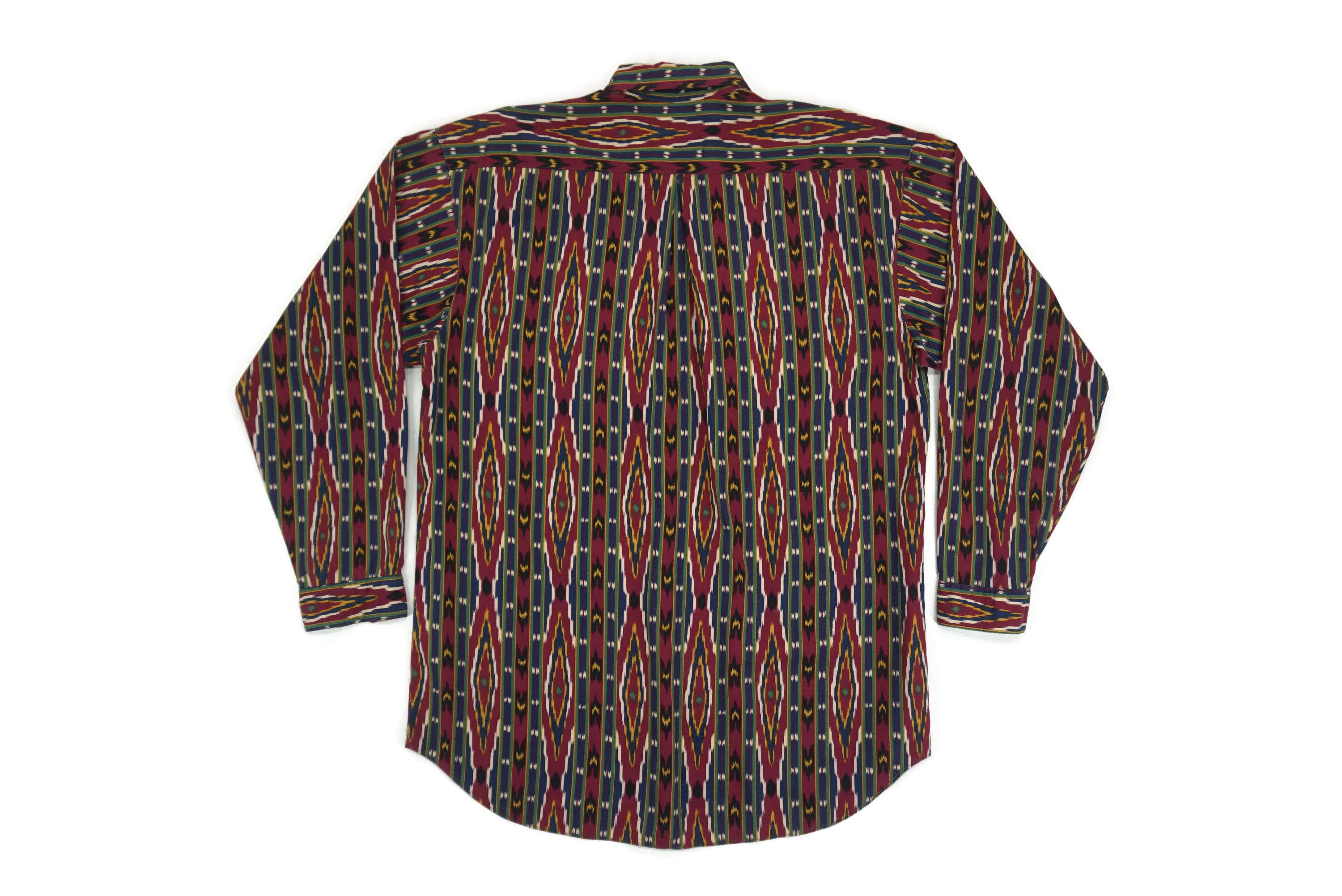 Japanese Brand Rio Brothers Western Shirt Aztec Southwestern Full Print Size US M / EU 48-50 / 2 - 8 Thumbnail