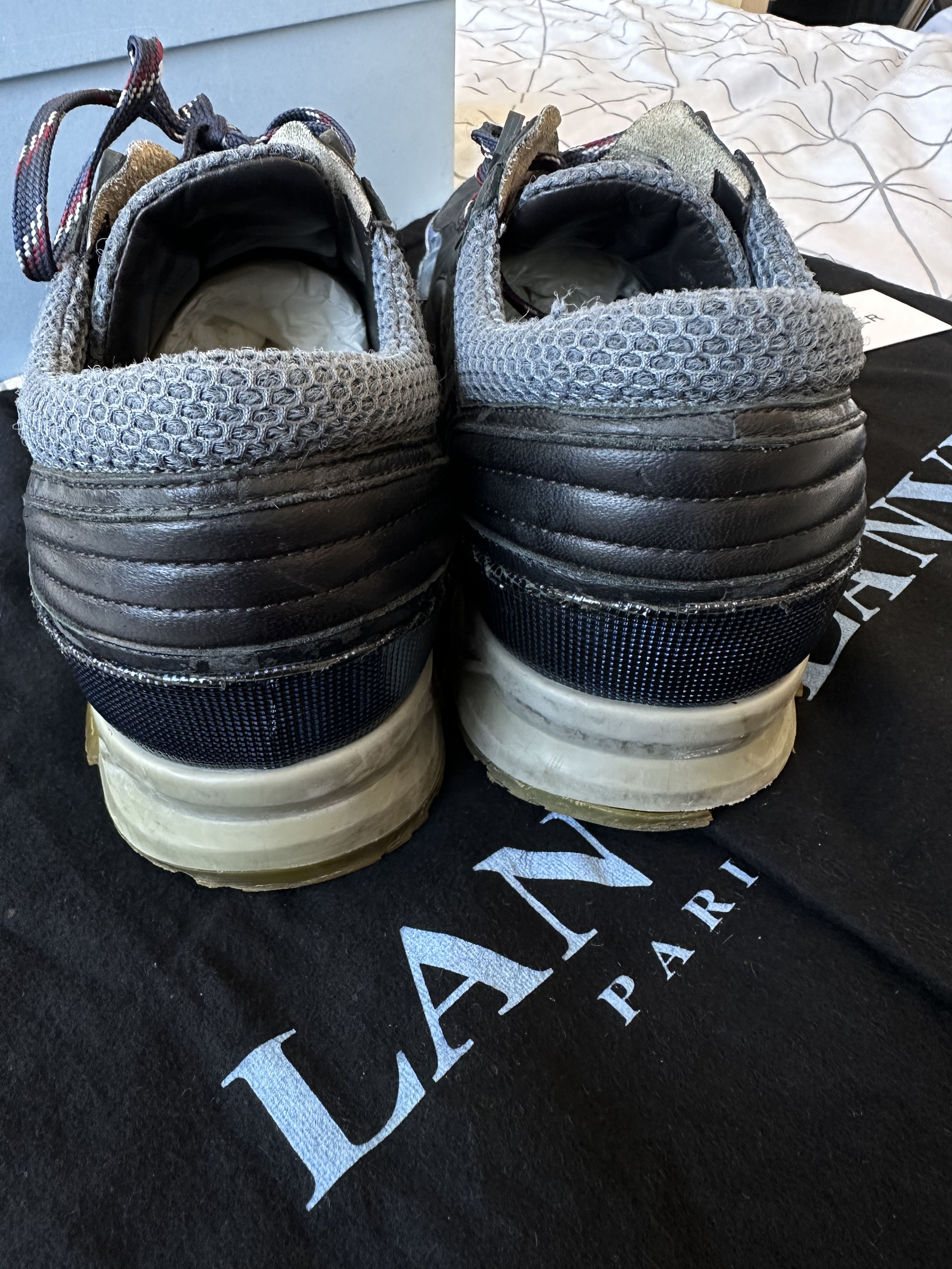 Lanvin Lanvin Runner Metallic Sneakers Size US 11 / EU 44 - 11 Thumbnail