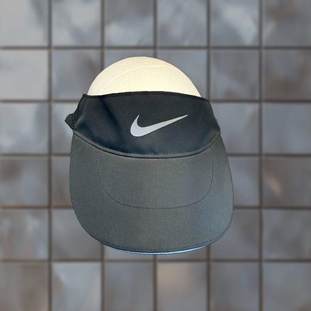 Nike Nike Golf Hat Mens Medium Black Tailwind Dri-Fit Visor Tennis Pickleball Hike Size ONE SIZE - 1 Thumbnail