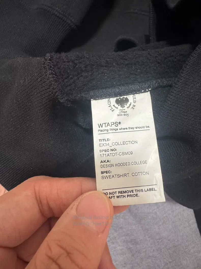 Wtaps Wtaps Classic black gold logo hoodie Size US XL / EU 56 / 4 - 4 Thumbnail