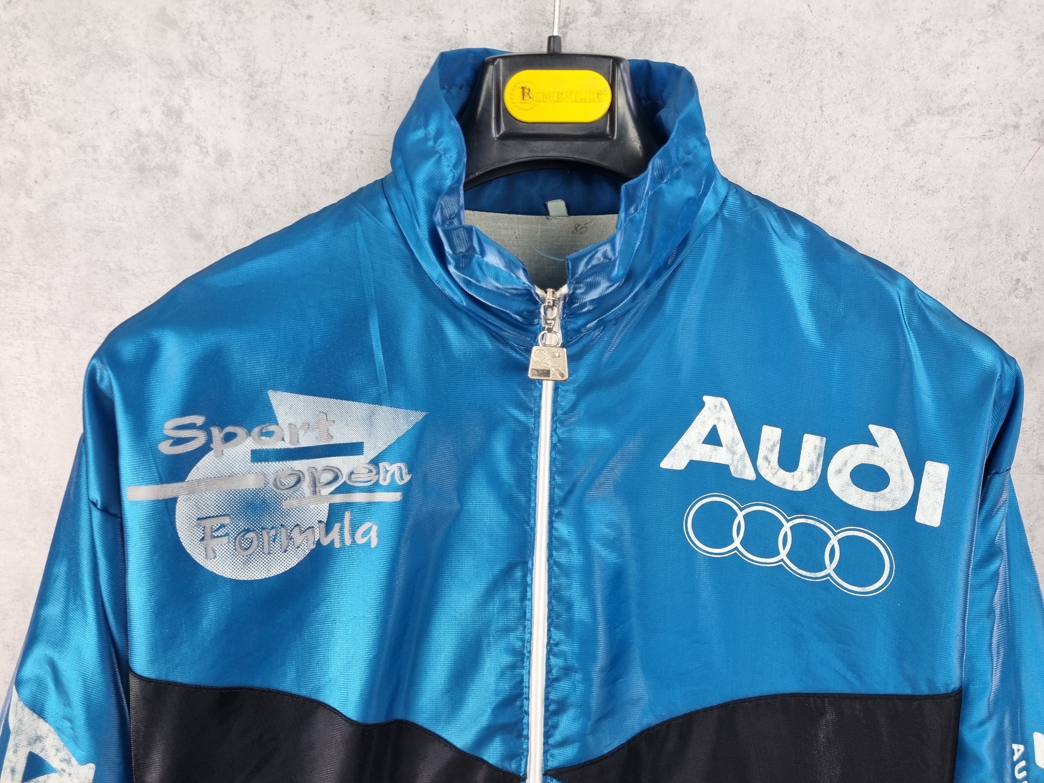 Audi × Vintage 80 Audi Sport V6 Quatro Nylon Vintage Moto Jacket Size US XXL / EU 58 / 5 - 7 Thumbnail