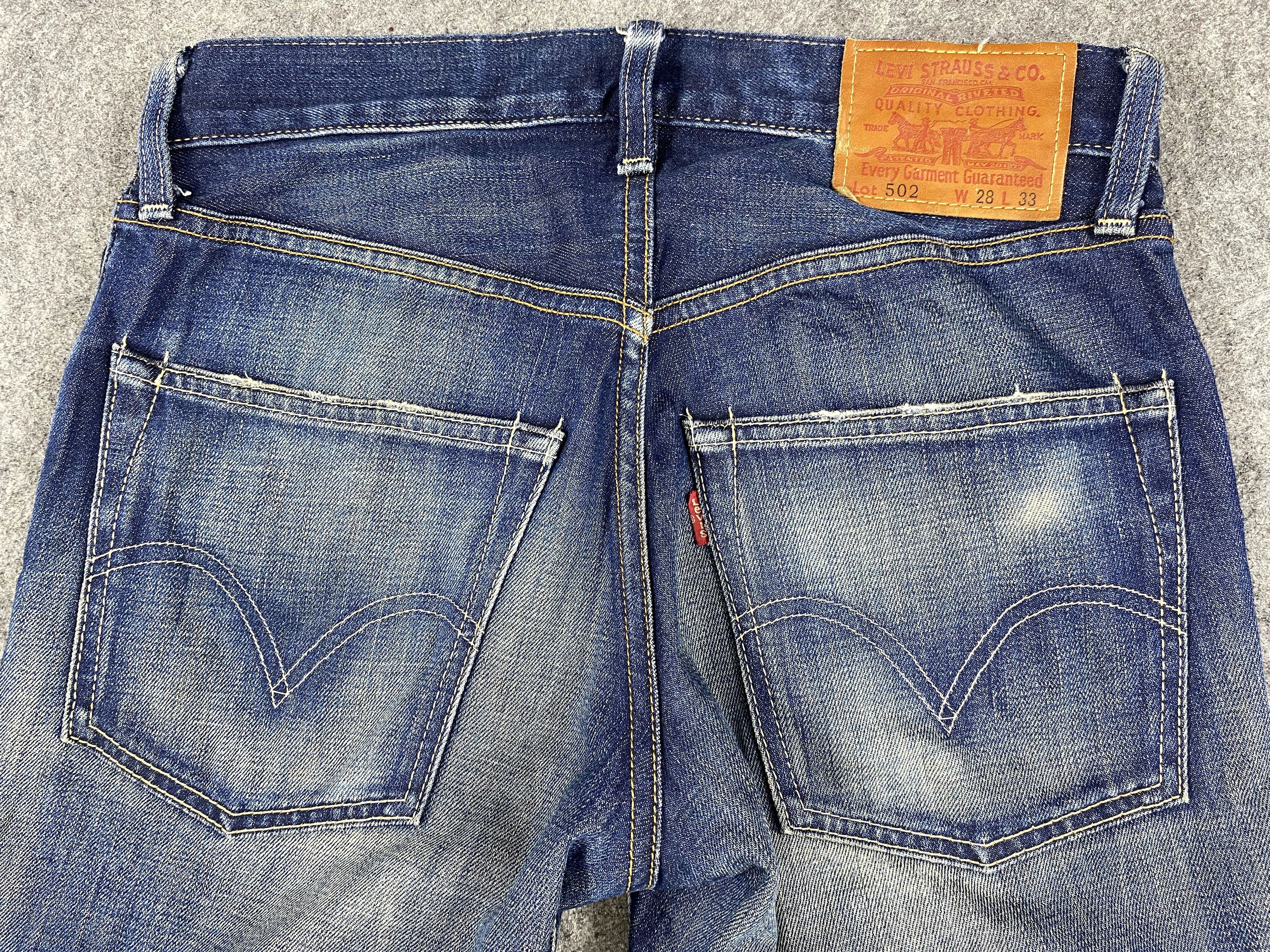 Levi's Blue Distressed Vintage Levi's 502 29x29 Denim -JN1199 Size US 29 - 4 Thumbnail