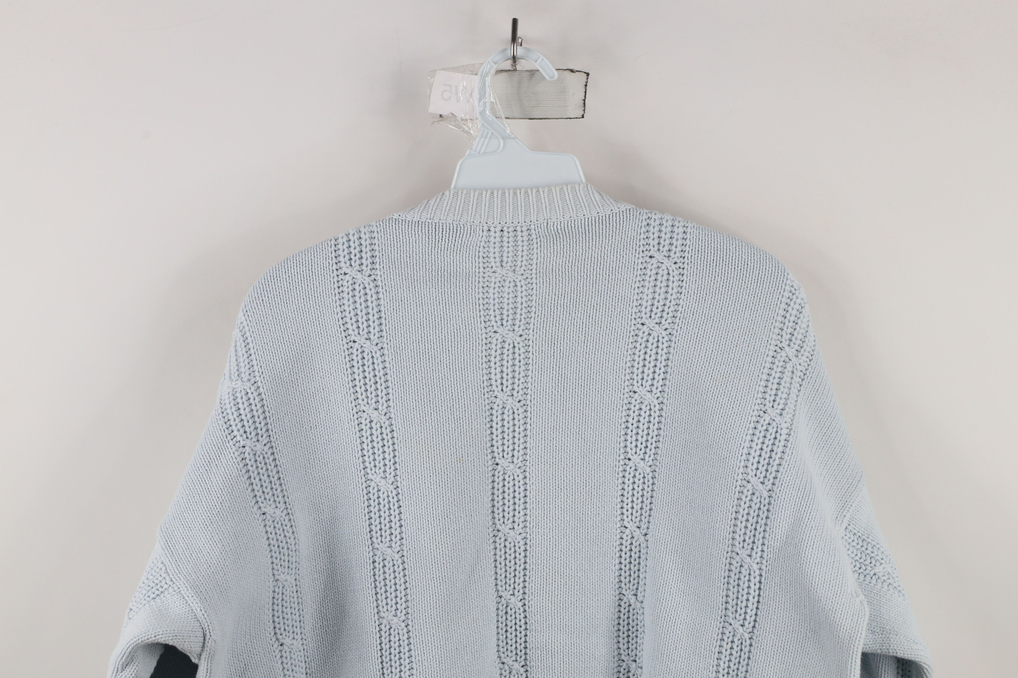 Vintage Vintage 90s Streetwear Ribbed Cable Knit Crewneck Sweater Size M / US 6-8 / IT 42-44 - 7 Thumbnail