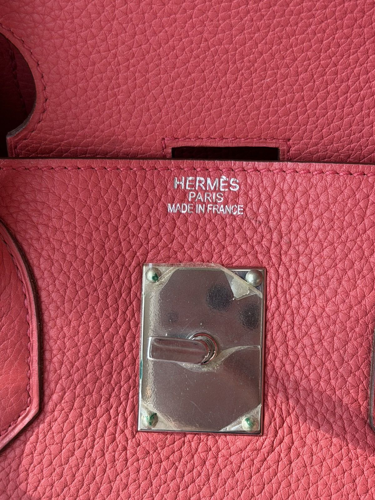 Hermes Hermes Bougainvillea Red Taurillon Clemence Hac 40 Handbag Size ONE SIZE - 6 Thumbnail