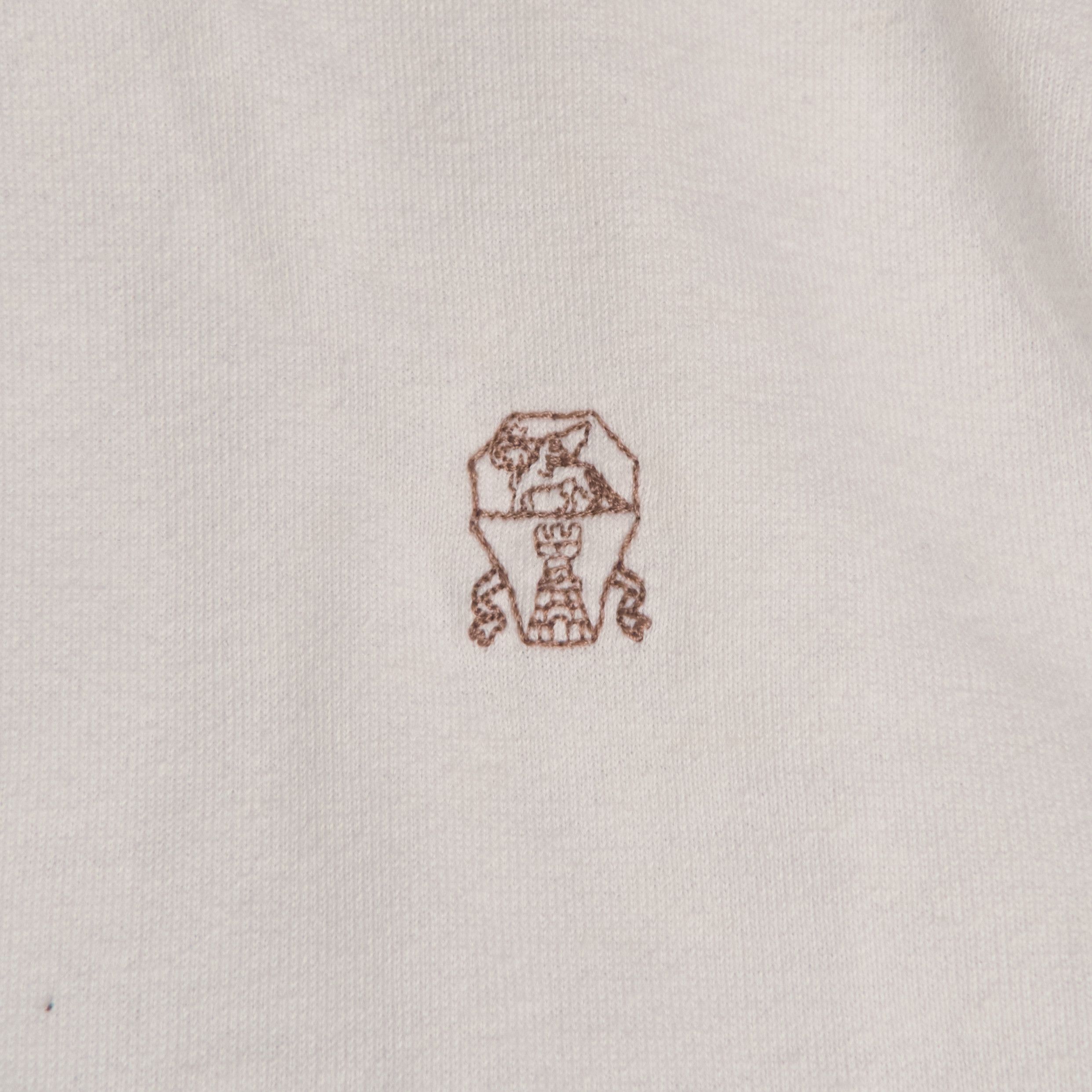 Brunello Cucinelli BRUNELLO CUCINELLI LINEN/COTTON LOGO HOODIE Size US L / EU 52-54 / 3 - 2 Thumbnail