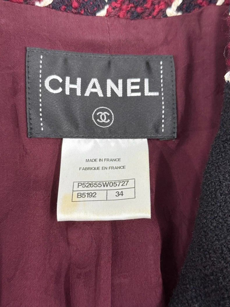 Chanel Chanel Casino series red and black plaid jacket Size XXS / US 00 / IT 34 - 4 Thumbnail