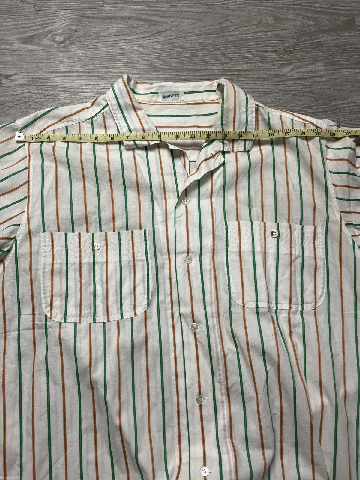 Boneville Vintage CP Company Boneville Stripes Button up Shirt Size US XL / EU 56 / 4 - 11 Thumbnail