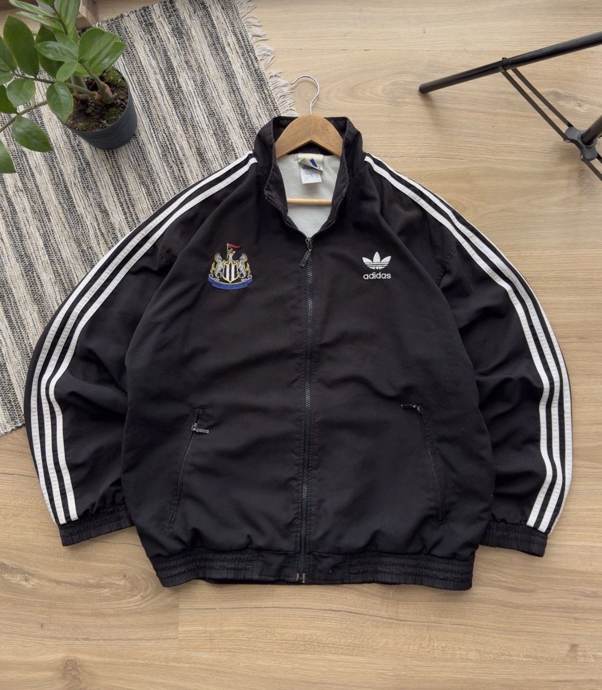 Adidas Vintage Newcastle United 90s Adidas Track Jacket Football Size US M / EU 48-50 / 2 - 3 Thumbnail