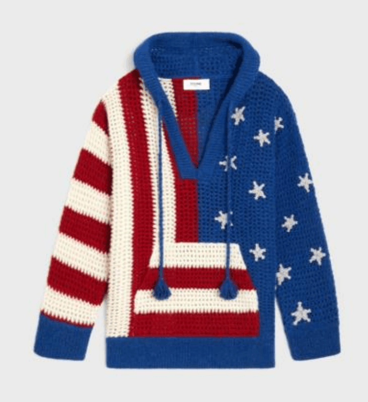Celine o1bcso1str0124 2AF44973T.07RH Hoodie in Blue Size US S / EU 44-46 / 1 - 1 Preview