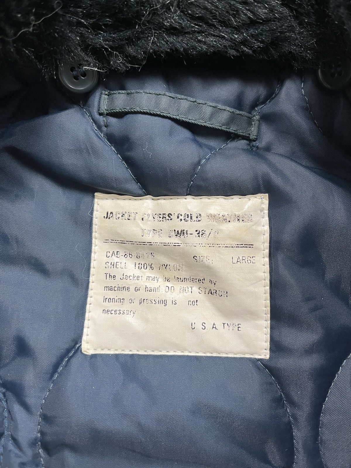 Vintage Vintage 90’s US Army Air Force CWU 36/P Flyers Jacket Rare Size US L / EU 52-54 / 3 - 12 Thumbnail