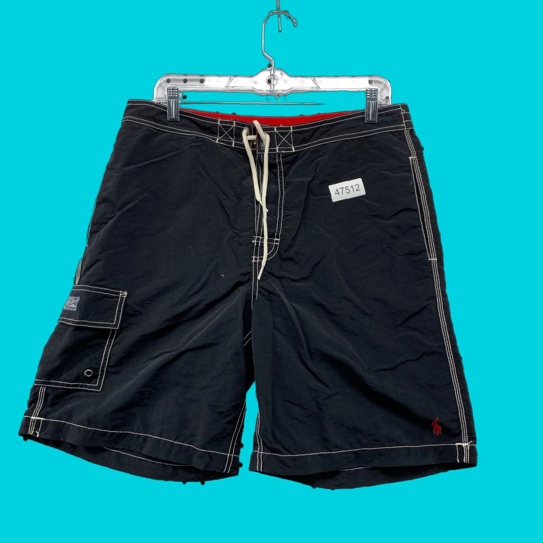 Polo Ralph Lauren Polo Ralph Lauren Swim Shorts Bermuda Mens M Red Nylon Drawstring Summer Beach 34in Waist Regular Pattern: Solid Size US M / EU 48-50 / 2 - 1 Thumbnail