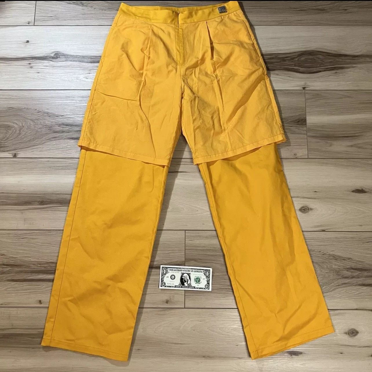 Hood By Air Shorts Layered Dress Pants Yellow Size US 35 - 1 Thumbnail