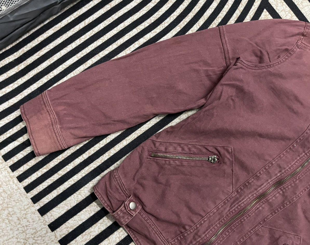 Dickies × Vintage 2000s DICKIES RED ZIPPER BIKER JACKET FADED Size US L / EU 52-54 / 3 - 4 Thumbnail