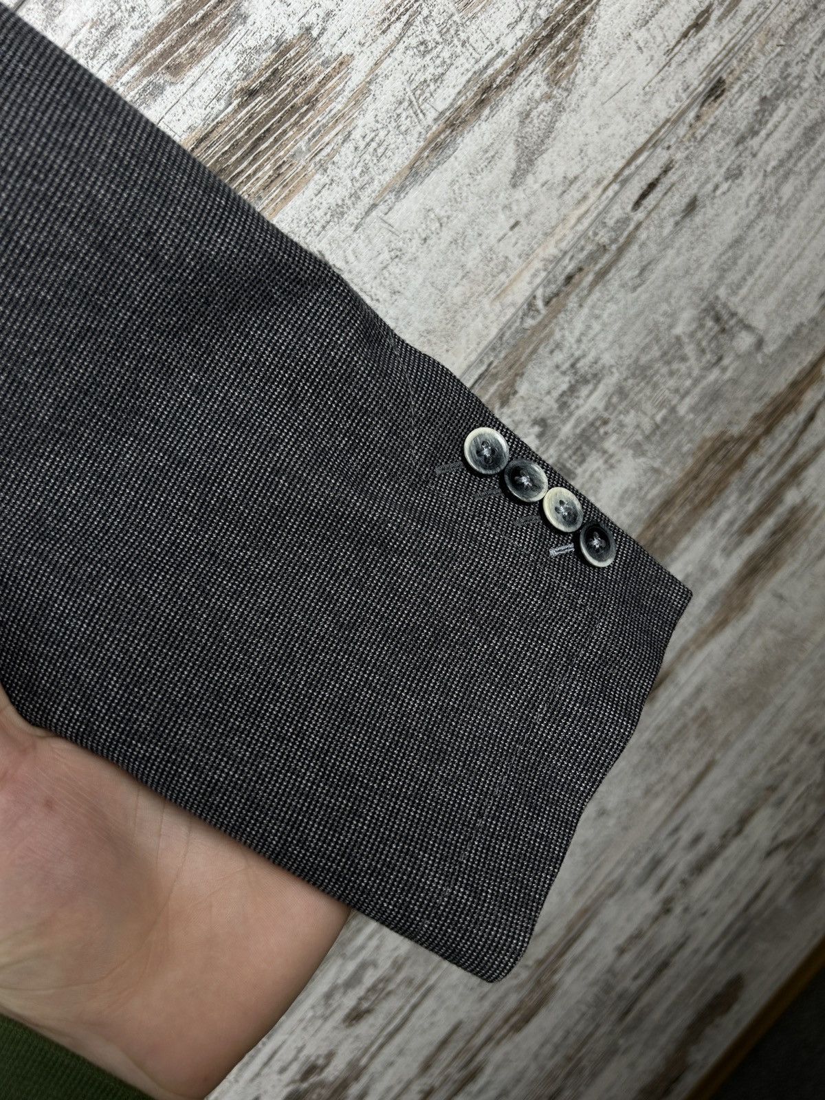 Hugo Boss × Vintage Mens Hugo Boss Blazer grey luxury jacket slim fit 42R / 52 Size 42R - 3 Thumbnail
