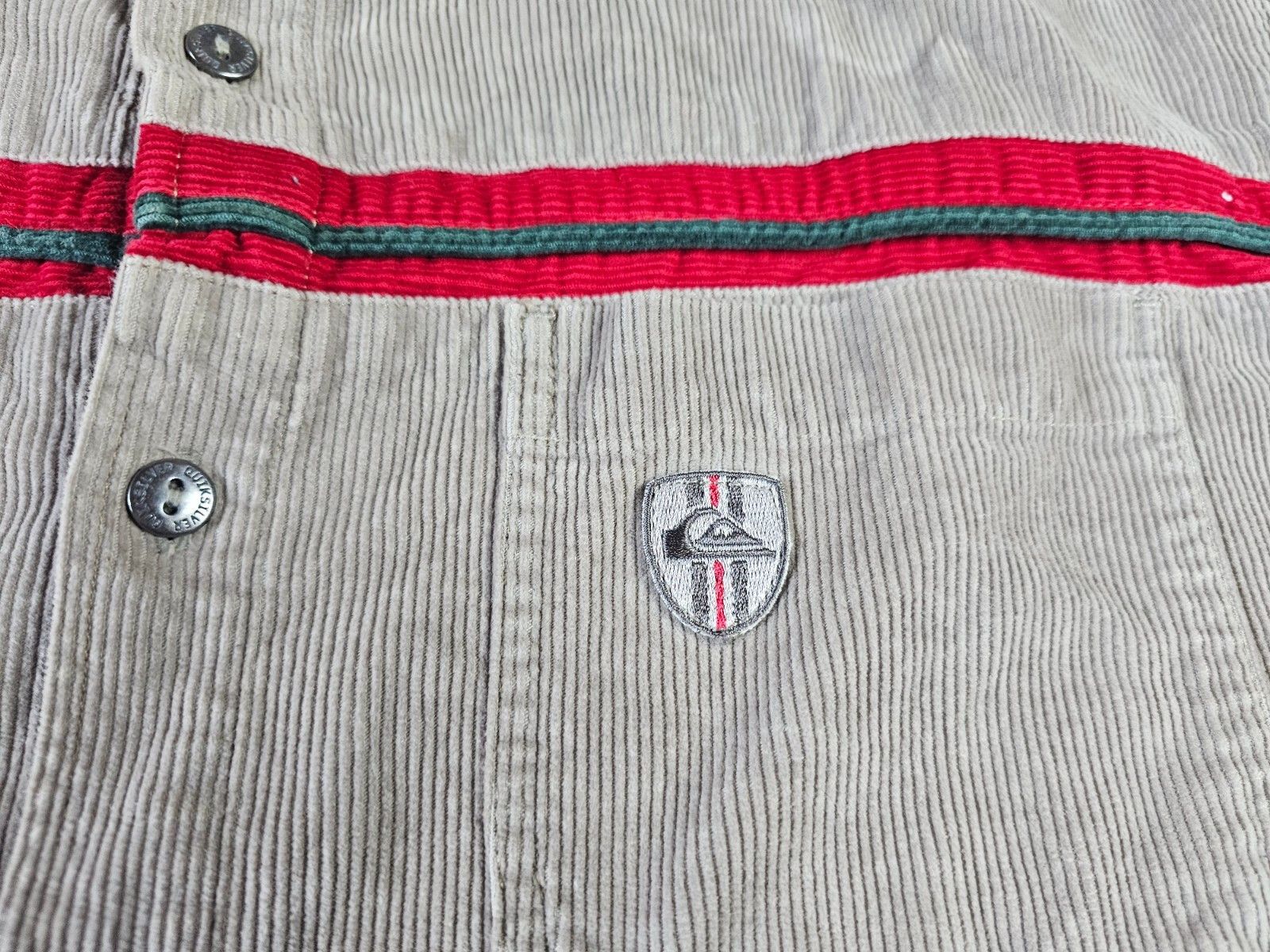 Quiksilver Vintage 90s Quiksilver Corduroy Racing Stripe Shirt 90s L Size US L / EU 52-54 / 3 - 8 Thumbnail