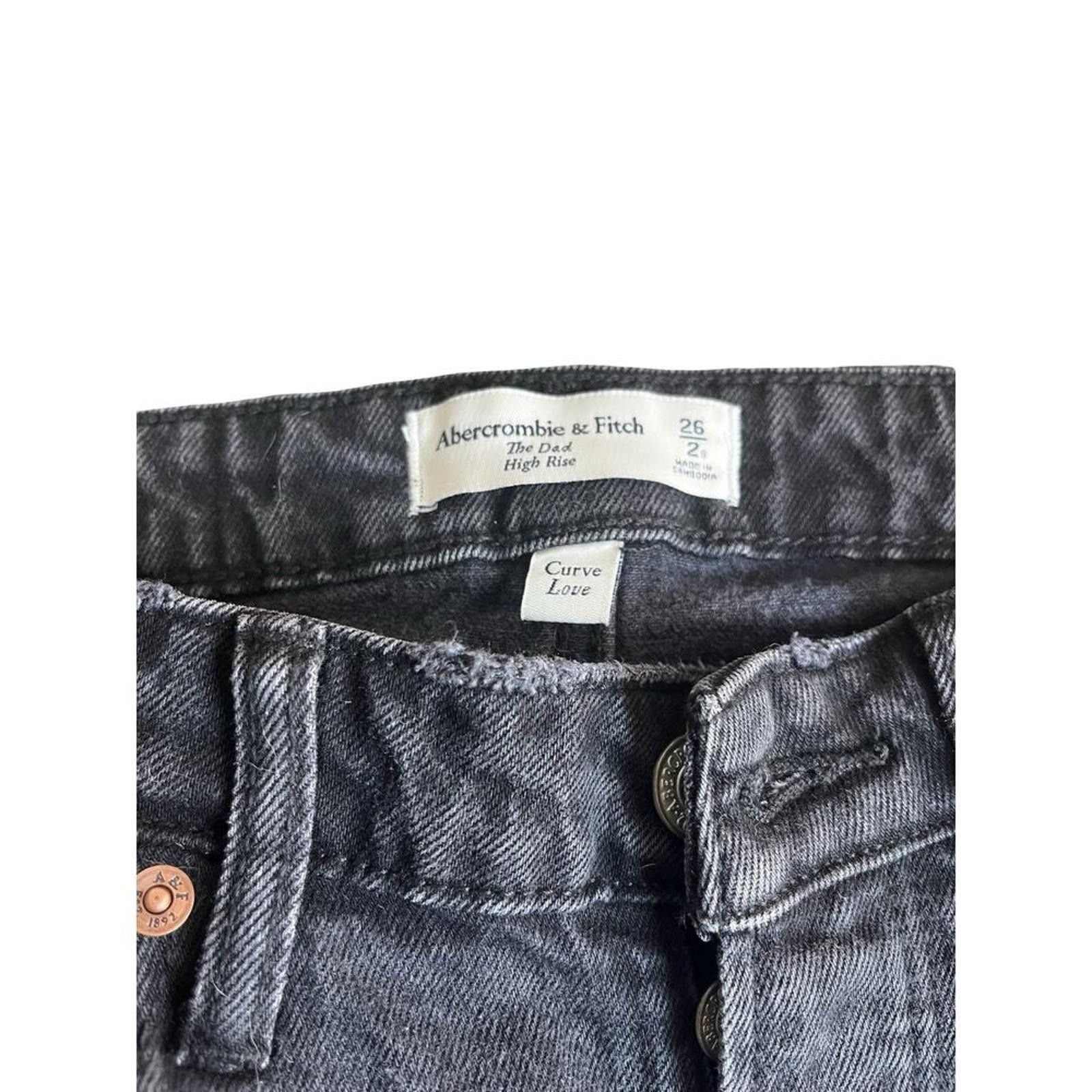 Abercrombie & Fitch Abercombie Women's Ripped Black Jeans Size 26" / US 2 / IT 38 - 4 Thumbnail
