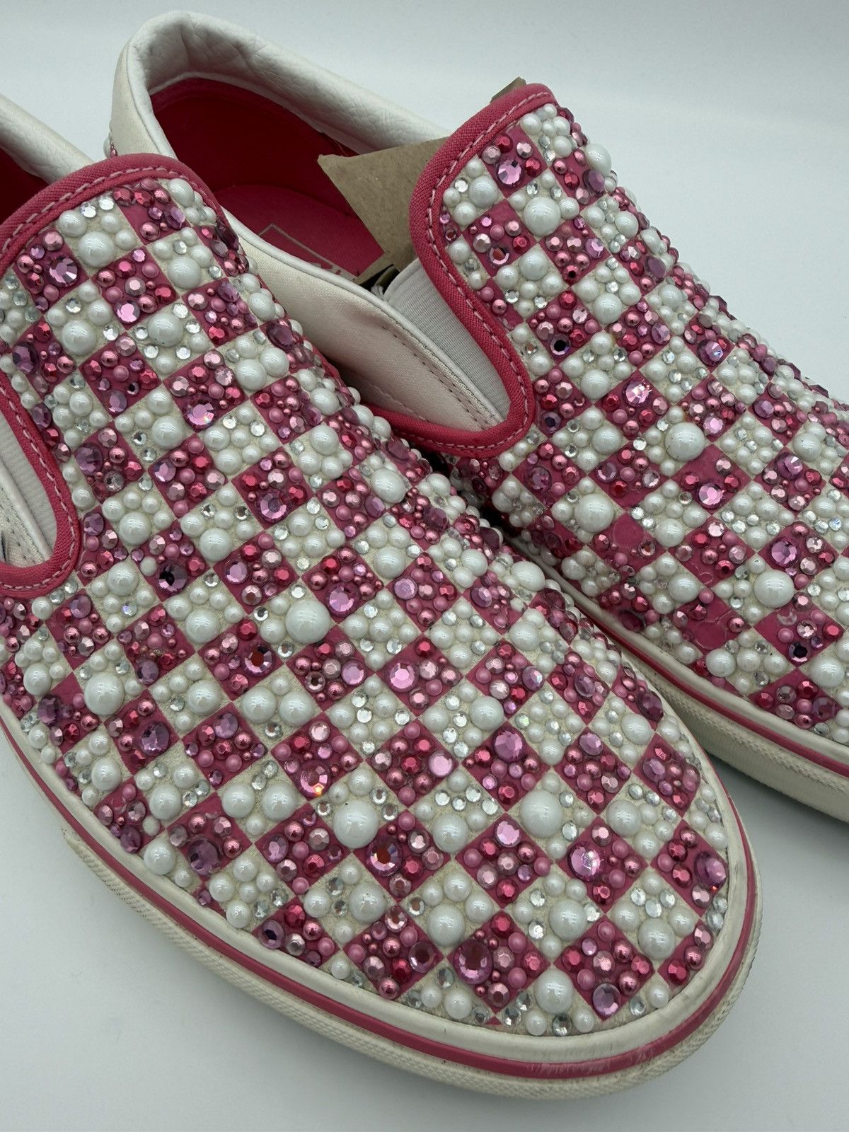 Vans Friends and Family Vans x Mattias Gollin Pink Vans Slip Ons Size US 13 / EU 46 - 5 Thumbnail