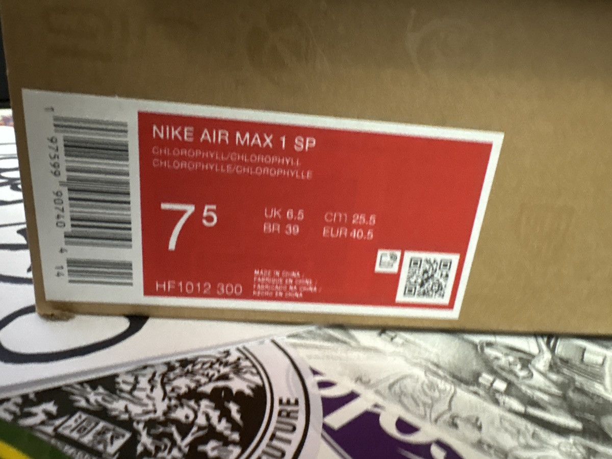 Nike × Patta Air Max 1 Chlorophyll 20th Anniversary Size US 7.5 / EU 40-41 - 10 Thumbnail