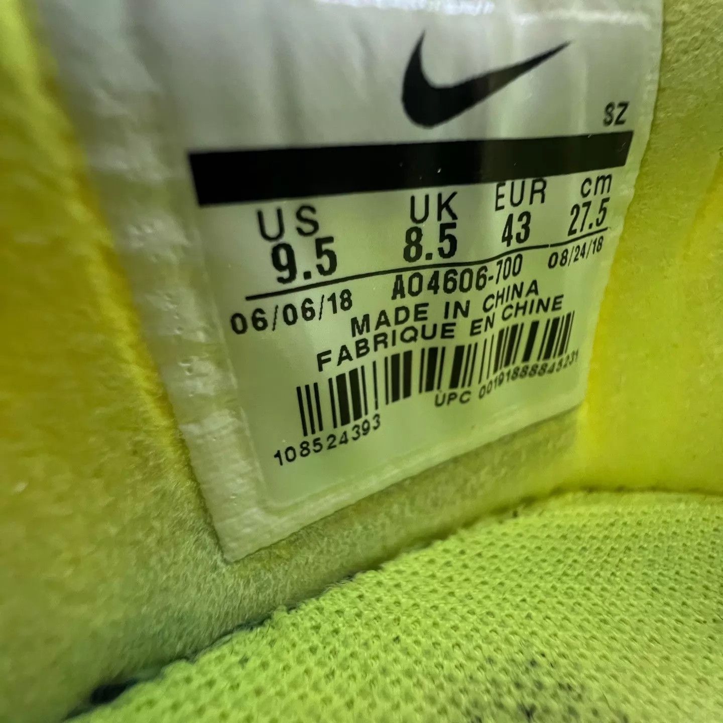 Nike Off-White x Nike Air Force 1 Volt 43 Size US 10 / EU 43 - 7 Thumbnail