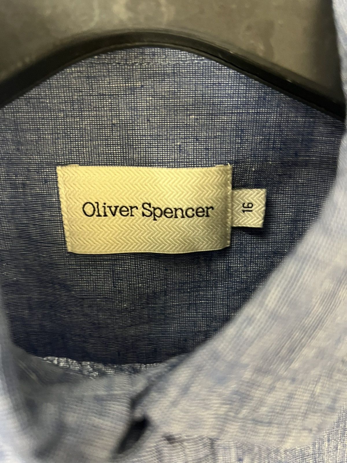 Oliver Spencer × Vintage VERY RARE OLIVER SPENCER LINEN DESIGNER SHIRT JAPAN STYLE Size US M / EU 48-50 / 2 - 4 Thumbnail