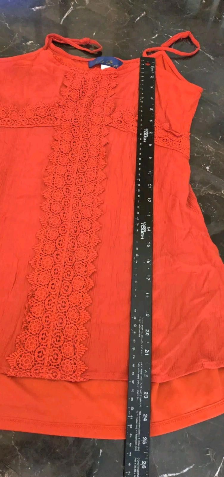 Other Blue Rain Tank Top Blouse Womens Size XS Burnt Orange Knit L Size XS / US 0-2 / IT 36-38 - 12 Thumbnail