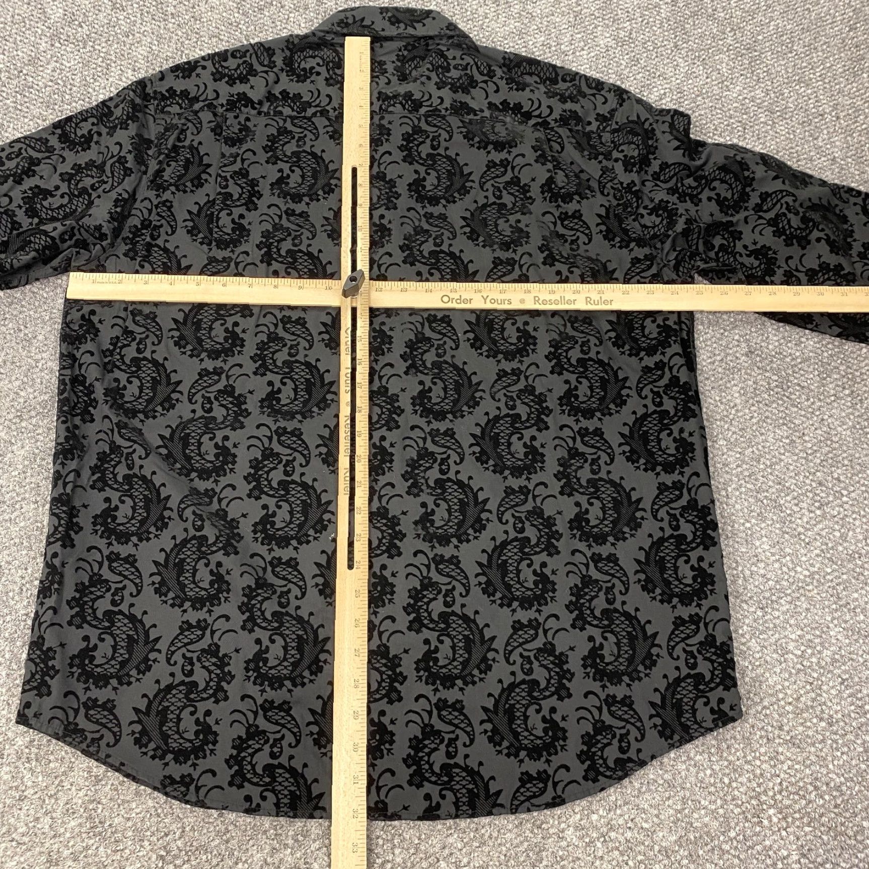 Beverly Hills Polo Club VINTAGE Beverly Hills Polo Club Shirt Mens XL Burnout Velvet Flocked Paisley Button Down Size US XL / EU 56 / 4 - 5 Thumbnail