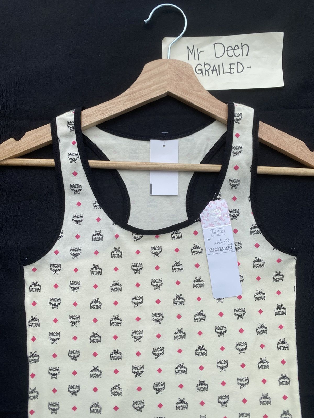 MCM Rare MCM Logos Sleeveless Top Size M / US 6-8 / IT 42-44 - 1 Thumbnail