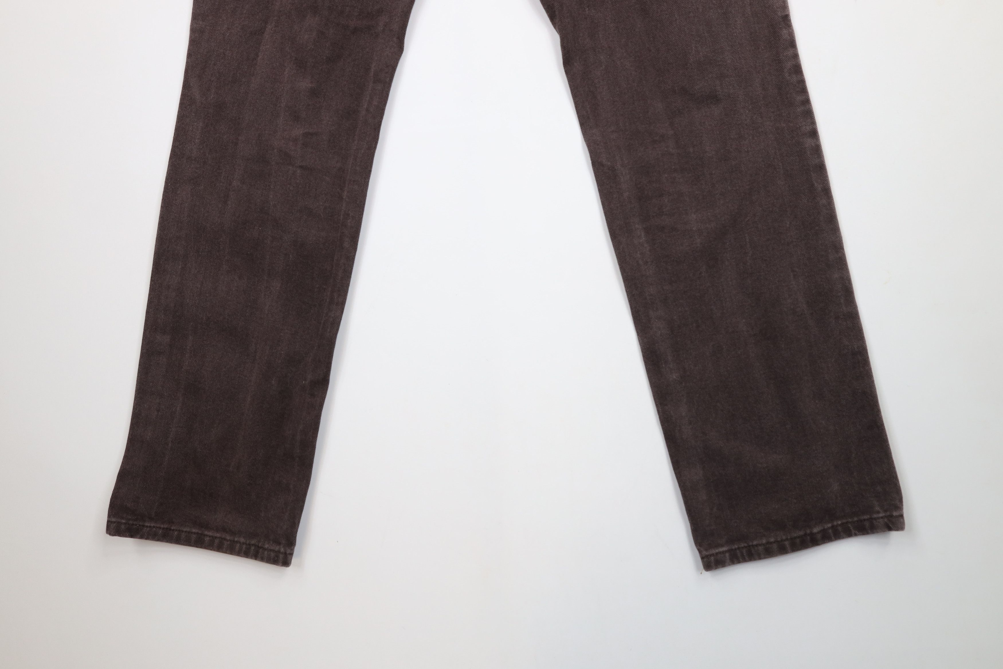 Lee × Vintage Vintage 90s Lee Straight Leg Denim Jeans Brown Cotton Size US 32 / EU 48 - 13 Thumbnail