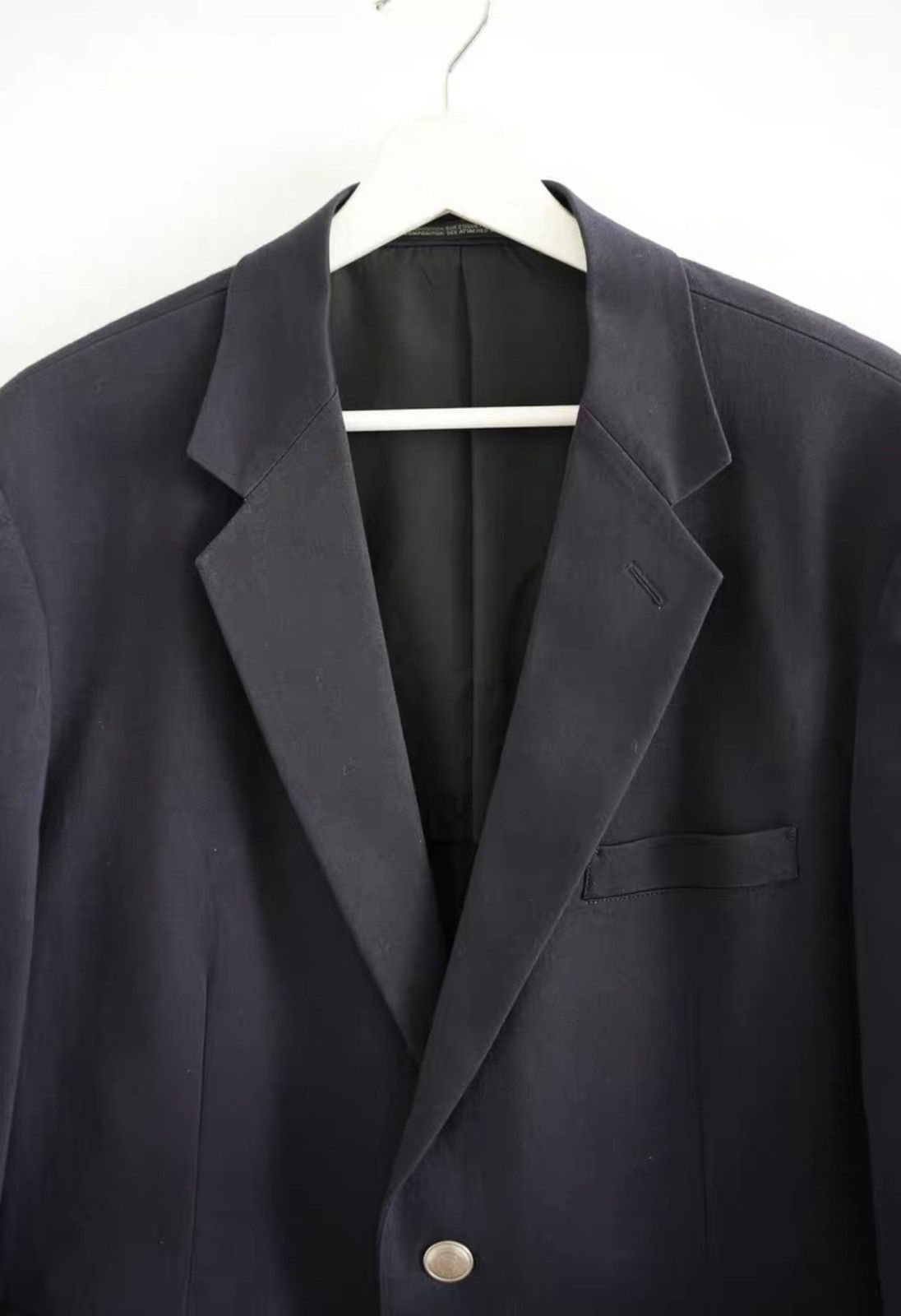 Yohji Yamamoto Yohji Yamamoto 12SS Silver Button Striped Sleeve Blazer K4 Size US XL / EU 56 / 4 - 4 Thumbnail